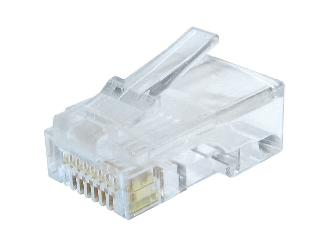 UTP connector 8-pins 8P8C (RJ45) voor CAT6, 50 stuks - Afbeelding 2