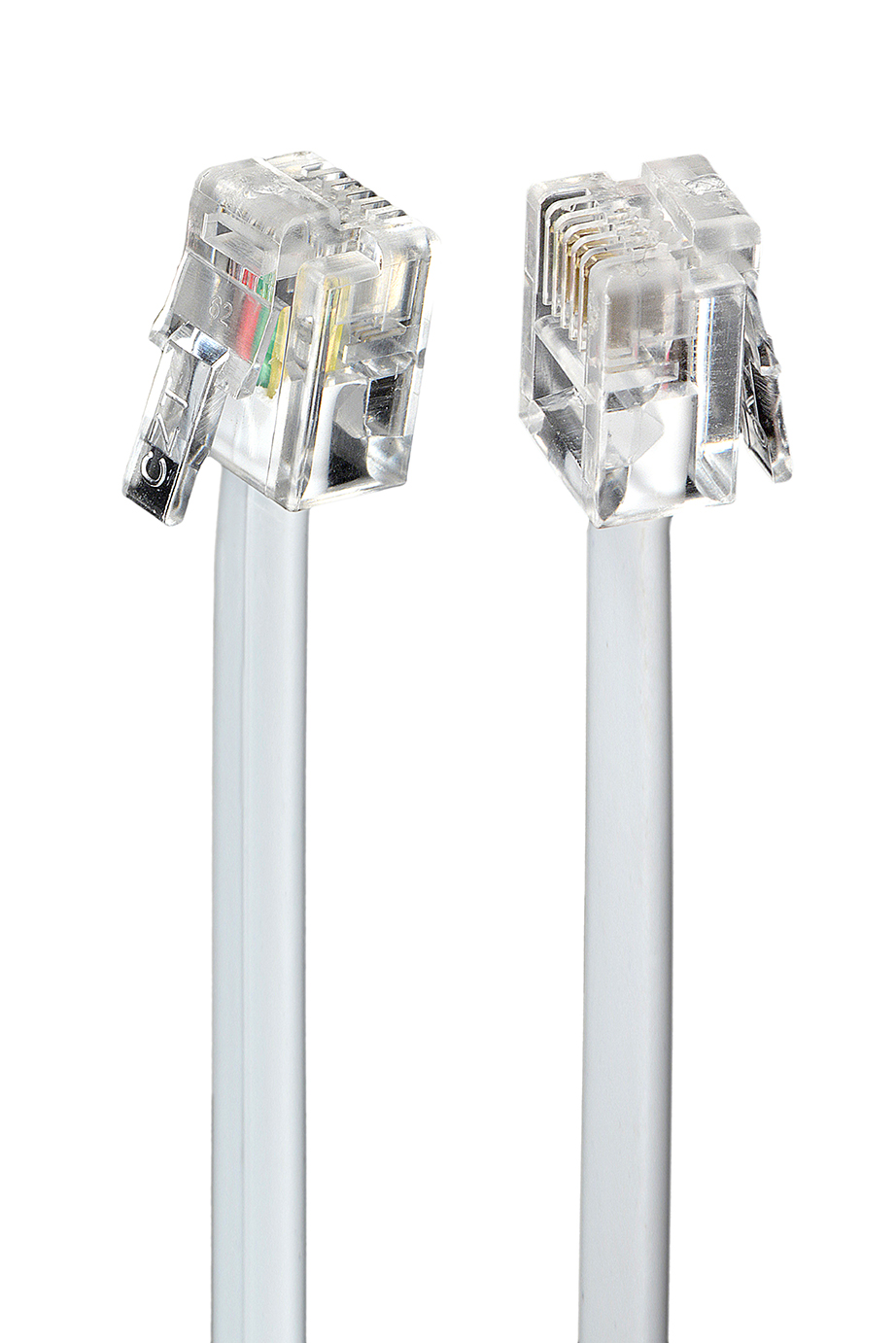 Telefoonkabel 6P4C (RJ11) wit 3 meter - Afbeelding 2