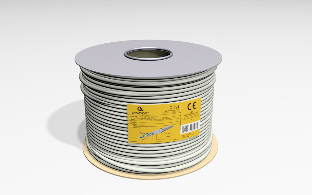 FTP Cat5E Lan-kabel, stug, 100 meter - Afbeelding 2