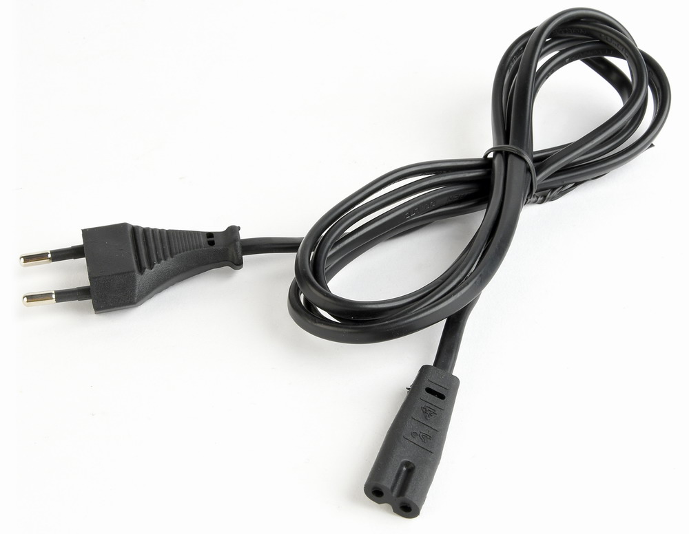 Netsnoer (C7) zwart, 1.8 meter - Afbeelding 3