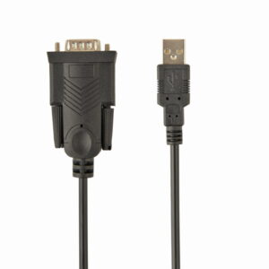 USB naar DB9M seriële poort converter kabel, zwart, 1.5 meter