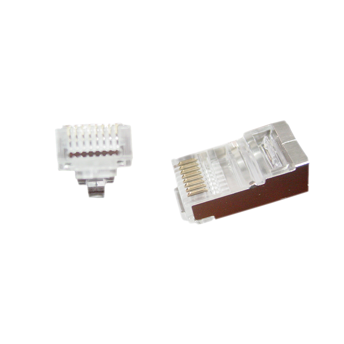 Modulaire FTP RJ45 stekker met doorsteekmontage, 50 stuks per zakje afbeelding