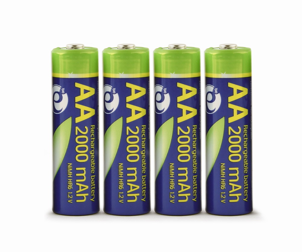 Oplaadbare Ni-MH AA batterijen &apos;ready-to-use&apos;, 2000 mAh, 4 stuks afbeelding