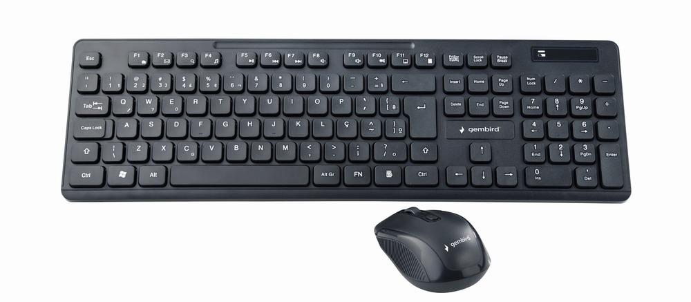 Draadloze desktop set, zwart, US-layout