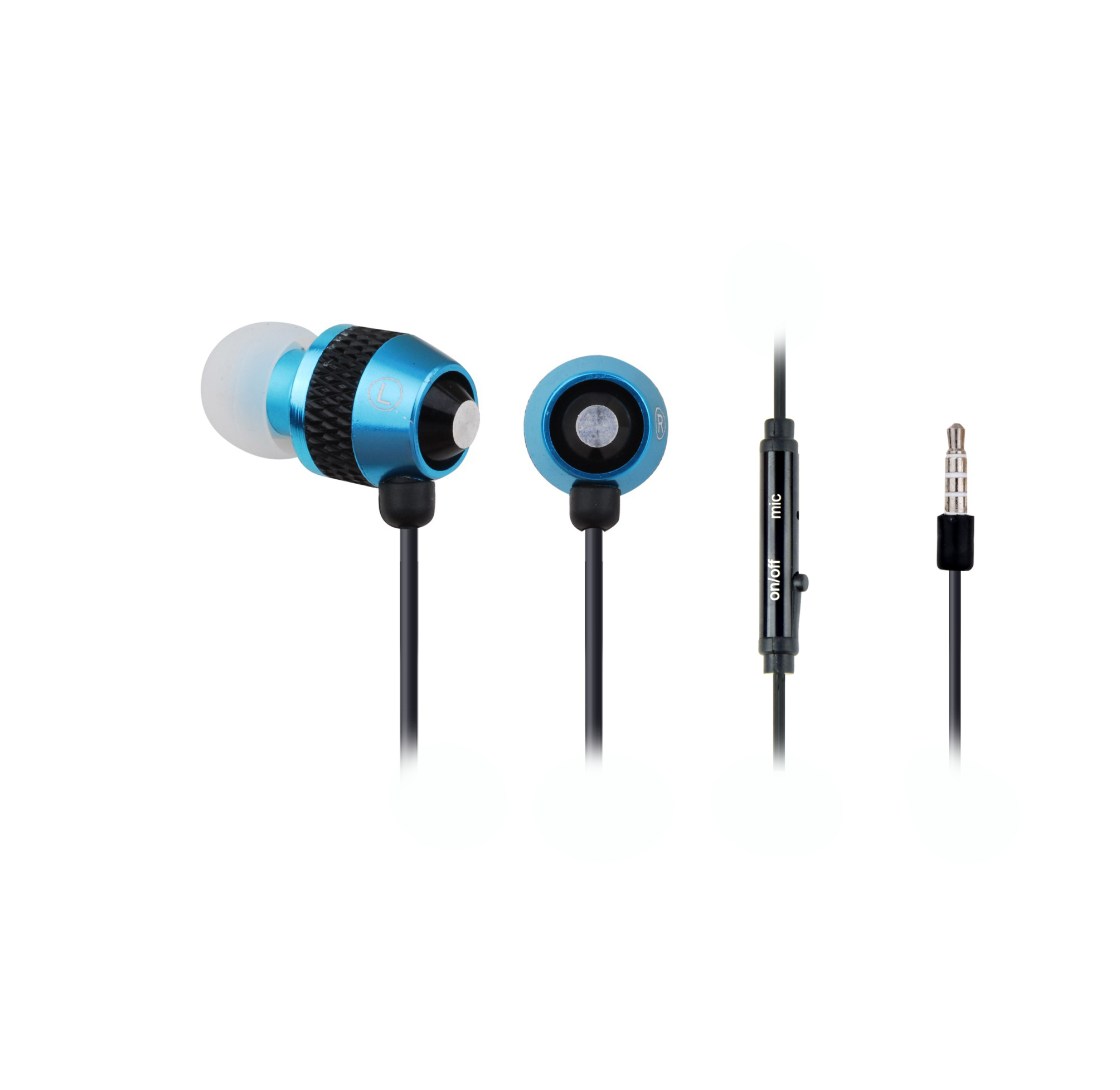 In-Ear oordopjes met microfoon 'Turquoise'