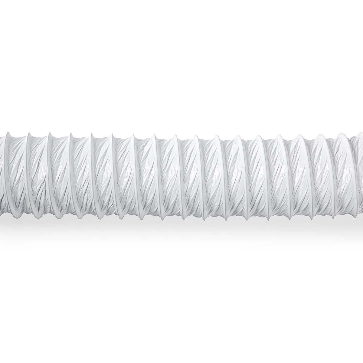 PVC Luchtafvoerslang | 100 mm | 1.50 m | Geschikt voor: Air Ventilation / Tumble Dryers | Wit - Afbeelding 2