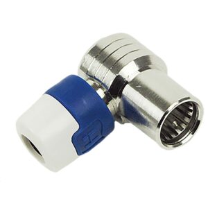 QFA 5 Haakse push on quick F connector