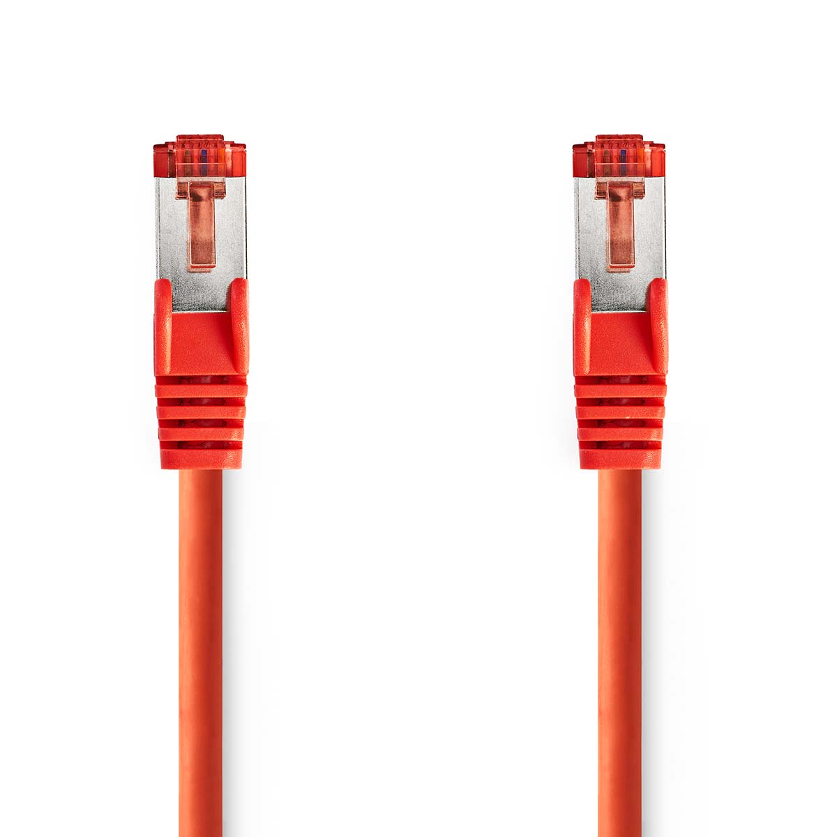 CAT6-kabel | RJ45 Male | RJ45 Male | S/FTP | 0.50 m | Rond | LSZH | Rood | Label