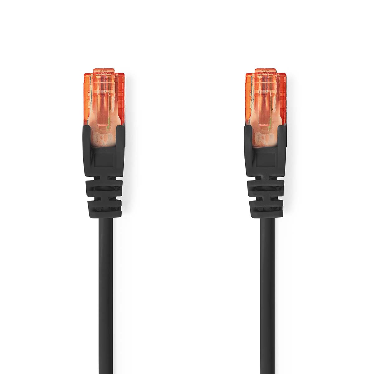 CAT6-kabel | RJ45 Male | RJ45 Male | U/UTP | 0.30 m | Rond | PVC | Zwart