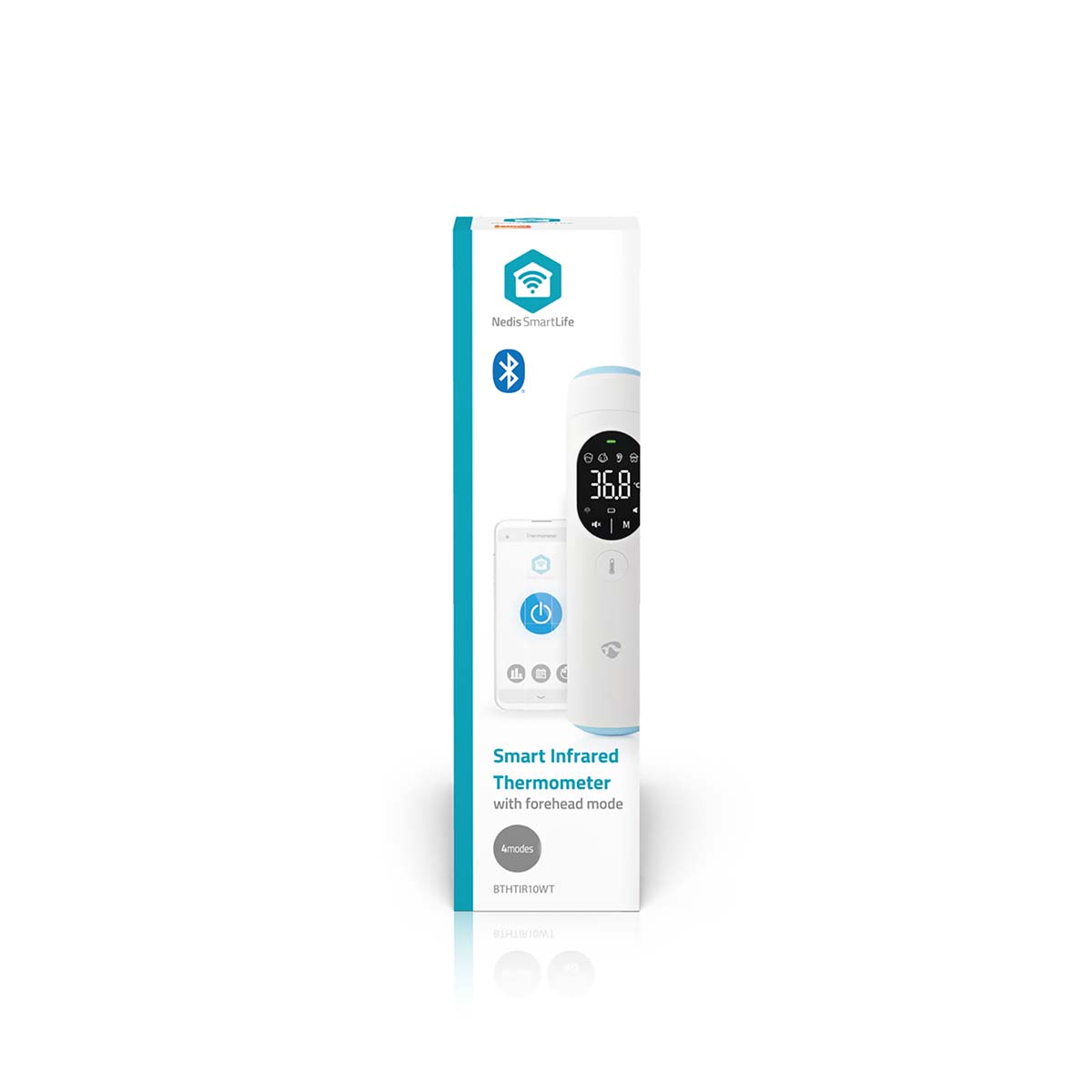 Infrarood Thermometer | LED-Scherm | Oor / Voorhoofd | Wit - Afbeelding 14
