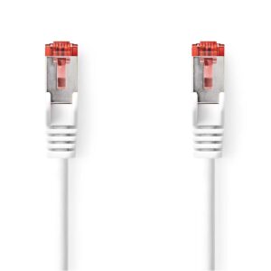 CAT6-kabel | RJ45 Male | RJ45 Male | S/FTP | 3.00 m | Rond | LSZH | Wit