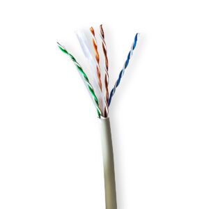 Netwerk Kabel Rol | CAT6 | Stranded | U/UTP | Koper | 100 m | Grijs