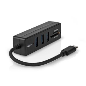 USB-Hub | 1x USB-C | 3x USB A Female | 5-Poorts poort(en) | USB 3.2 Gen 1 | USB Gevoed | 5 Gbps | SD & MicroSD