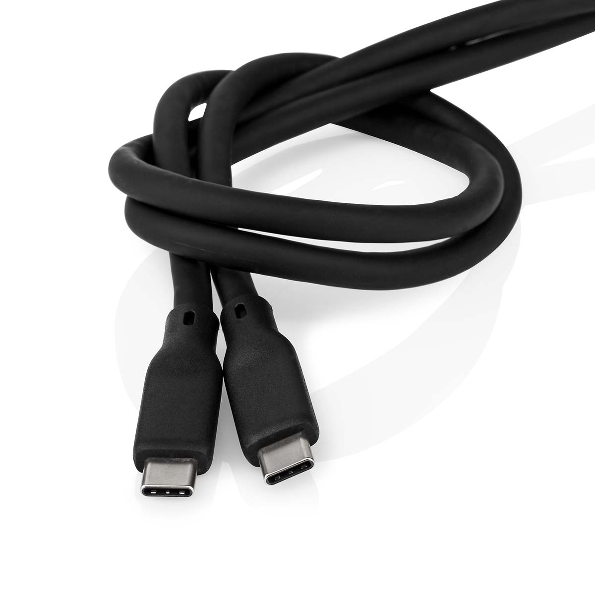 USB-Kabel | USB 3.2 Gen 1 | USB-C Male | USB-C Male | 60 W | 8K@30Hz | 5 Gbps | Vernikkeld | 1.50 m | Rond | Silicone | Zwart - Afbeelding 5