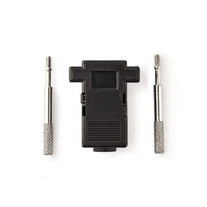 D-Sub-Connectorbehuizing | D-SUB 9-Pin | Neutraal | Vernikkeld | PVC | Zwart