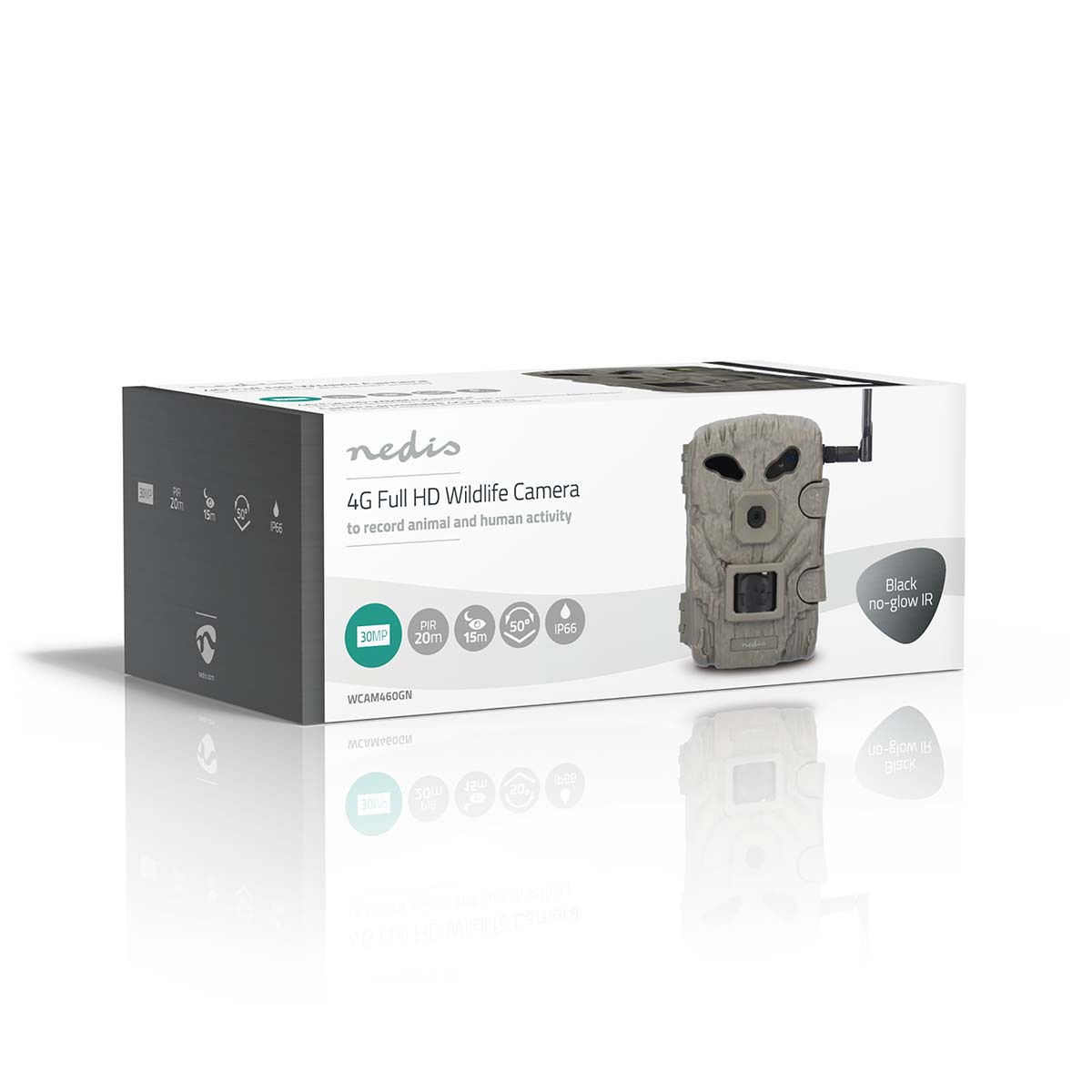 Wildcamera | 1080p@30fps | 30.0 MPixel | 2 MPixel CMOS | IP66 | Zwart No-Glow IR | Nachtzicht | Kijkhoek: 50 ° | Bewegingssensor | Detectiehoek: 50 ° | Detectiebereik: 20 m | LCD-Scherm | Groen - Afbeelding 14