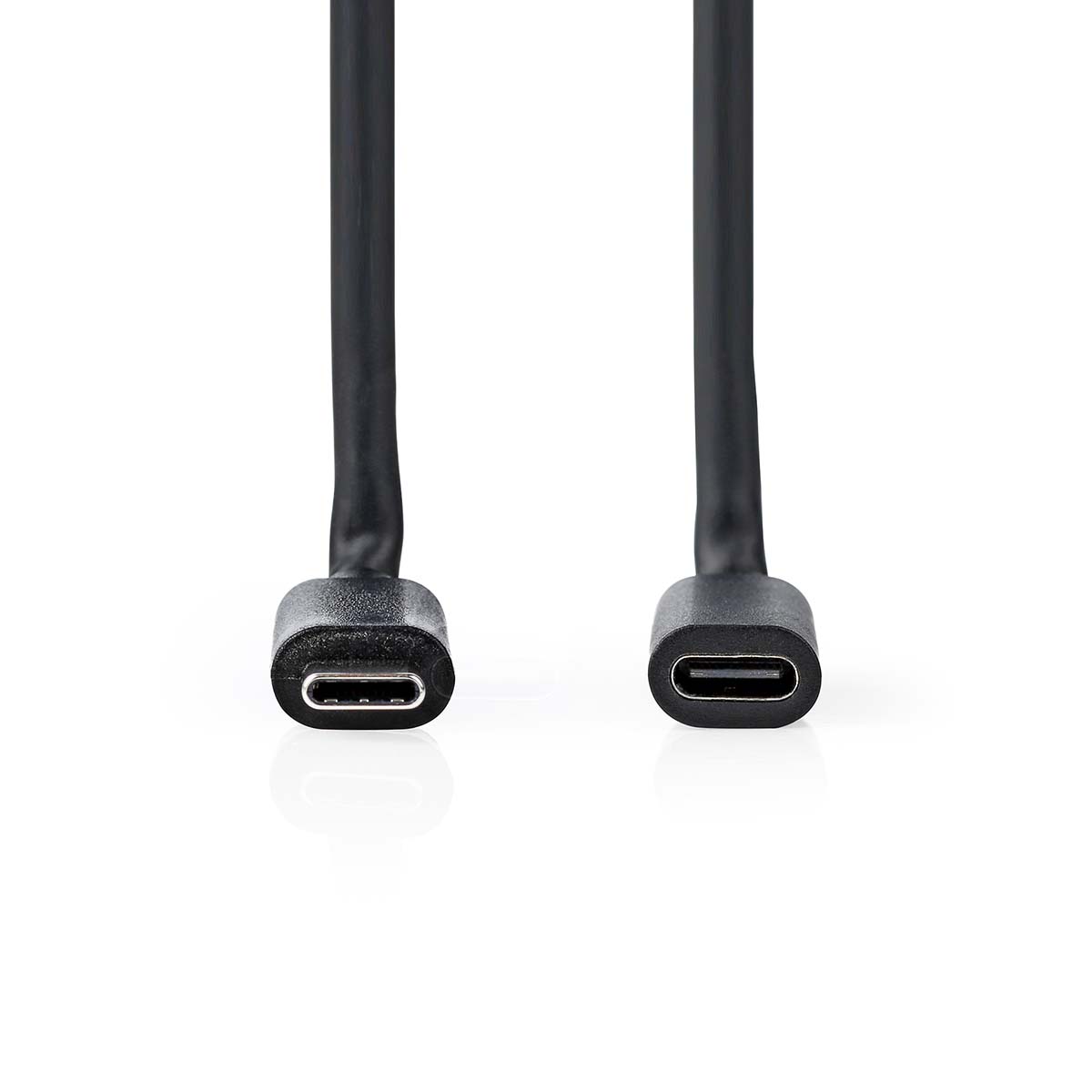USB-Kabel | USB 3.2 Gen 1 | USB-C™ Male | USB-C™ Female | 4K@60Hz | 5 Gbps | Vernikkeld | 2.00 m | Rond | PVC | Zwart - Afbeelding 2