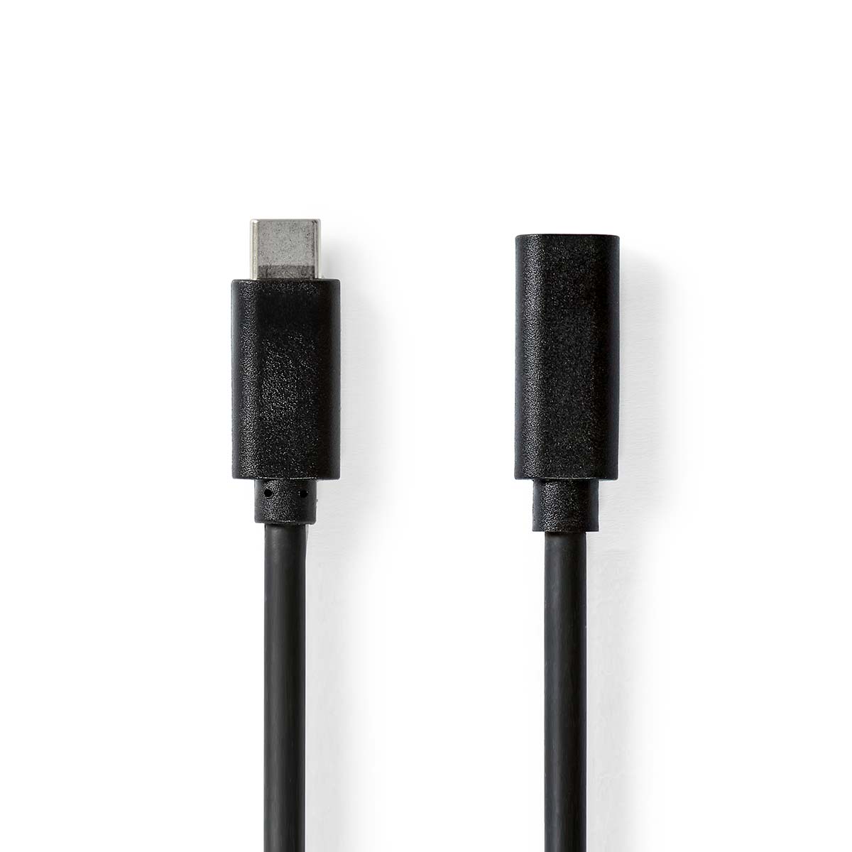 USB-Kabel | USB 3.2 Gen 1 | USB-C™ Male | USB-C™ Female | 4K@60Hz | 5 Gbps | Vernikkeld | 2.00 m | Rond | PVC | Zwart