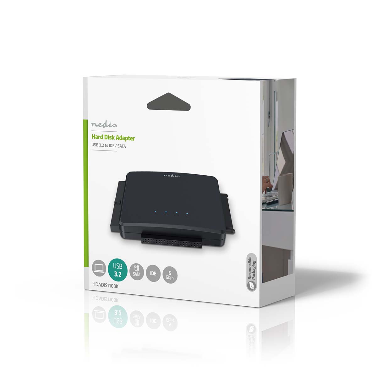 Hardeschijfadapter | USB 3.2 Gen1 | 2.5 / 3.5 " | IDE + SATA | Netvoeding - Afbeelding 5