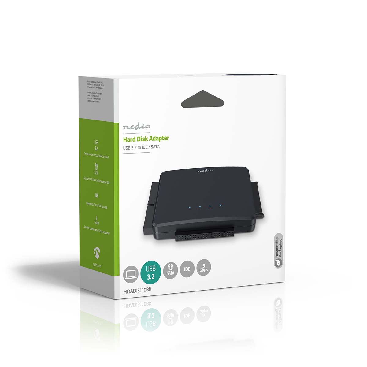 Hardeschijfadapter | USB 3.2 Gen1 | 2.5 / 3.5 " | IDE + SATA | Netvoeding - Afbeelding 6