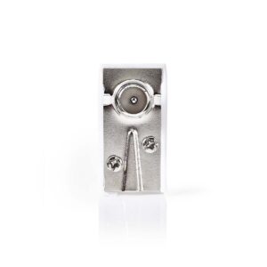 IEC (Coax) Connector | Gehoekt | Male | Vernikkeld | 75 Ohm | Schroef | Diameter kabelinvoer: 7.0 mm | Metaal / Polyvinylchloride (PVC) | Wit | 2 Stuks