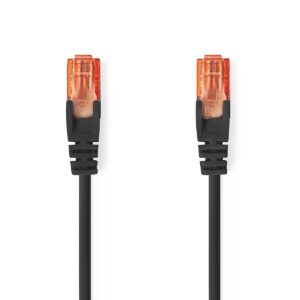 CAT6 Netwerkkabel | RJ45 Male | RJ45 Male | U/UTP | 15.0 m | Rond | PVC | Zwart
