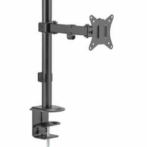 Enkelvoudige monitorarm voor bureau-montage, 17”-32”