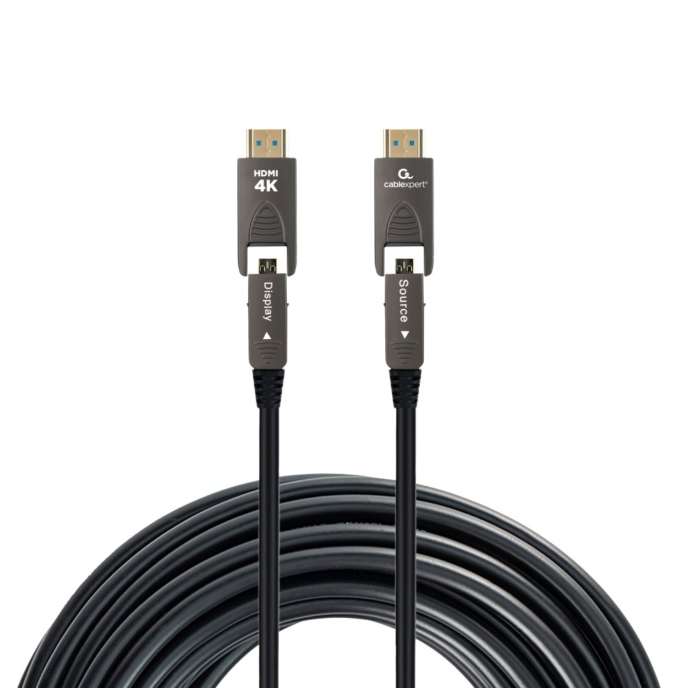 Active Optical High speed HDMI D-A kabel met Ethernet ''AOC Armored series'', 30 m - Afbeelding 2