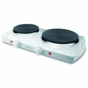 Elektrische Kookplaat | Kookzones: 2 | 2300 W | Oververhittingsbeveiliging | Wit