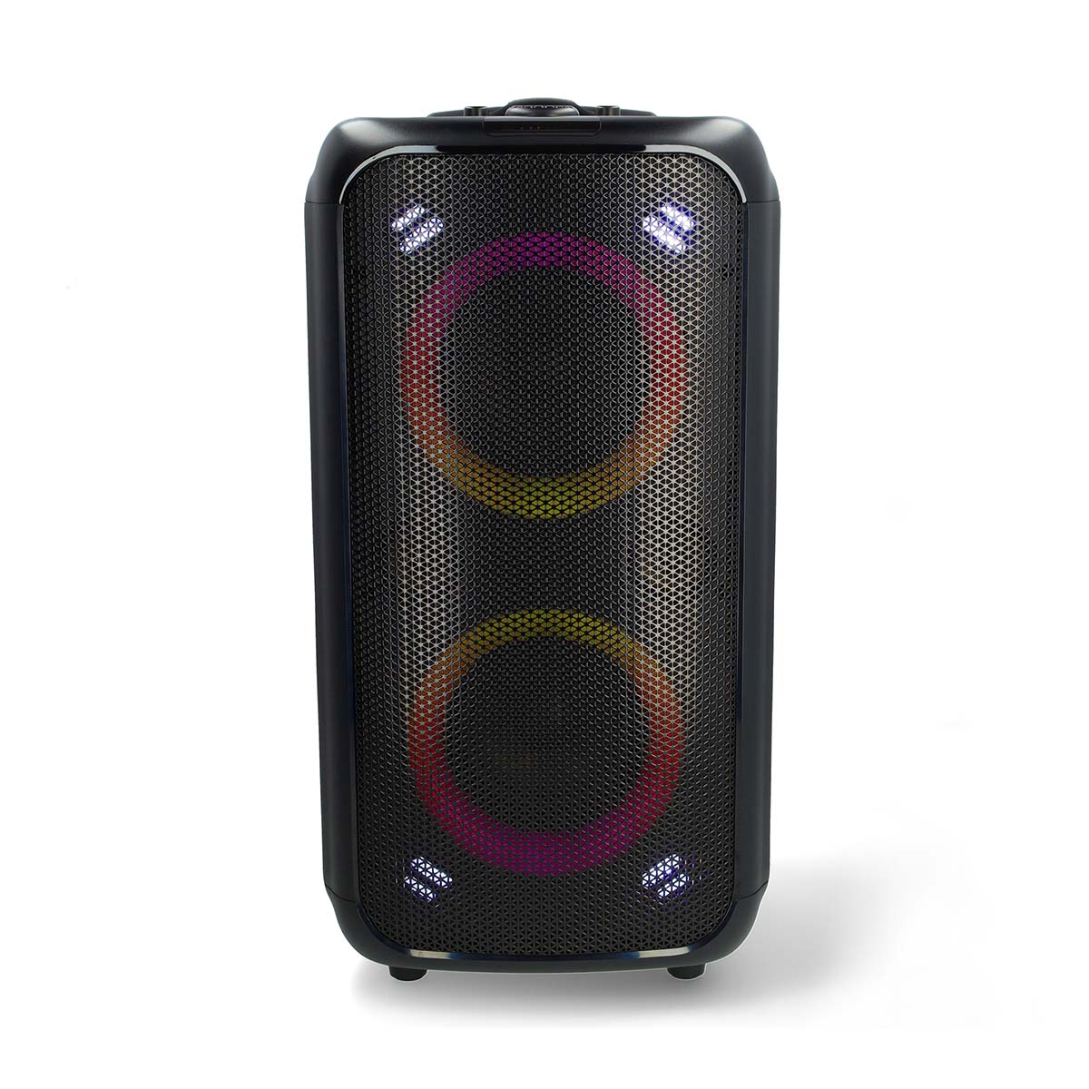 Bluetooth® Party Speaker | Maximale batterijduur: 5 uur | 240 W | Handgreep | Feestverlichting | Equalizer | Oranje / Zwart - Afbeelding 4