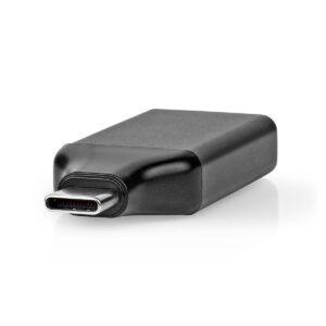 USB-C™ Adapter | USB 3.2 Gen 1 | USB-C™ Male | HDMI™ Output | 4K@60Hz | Rond | Vernikkeld | Grijs / Zwart | Doos