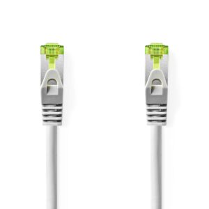CAT7 Netwerkkabel | S/FTP | RJ45 Male | RJ45 Male | 2.00 m | Snagless | Rond | LSZH | Grijs | Label