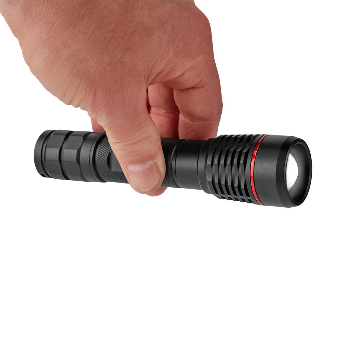 LED-Zaklamp | Batterij Gevoed | 3.7 V DC | 10 W | Ingebouwde Lithium-Ion | Incl. batterij(en) | Oplaadbaar | Nominale lichtstroom: 1000 lm | Lichtbereik: 200 m | Stralingshoek: 10 ° - Afbeelding 10