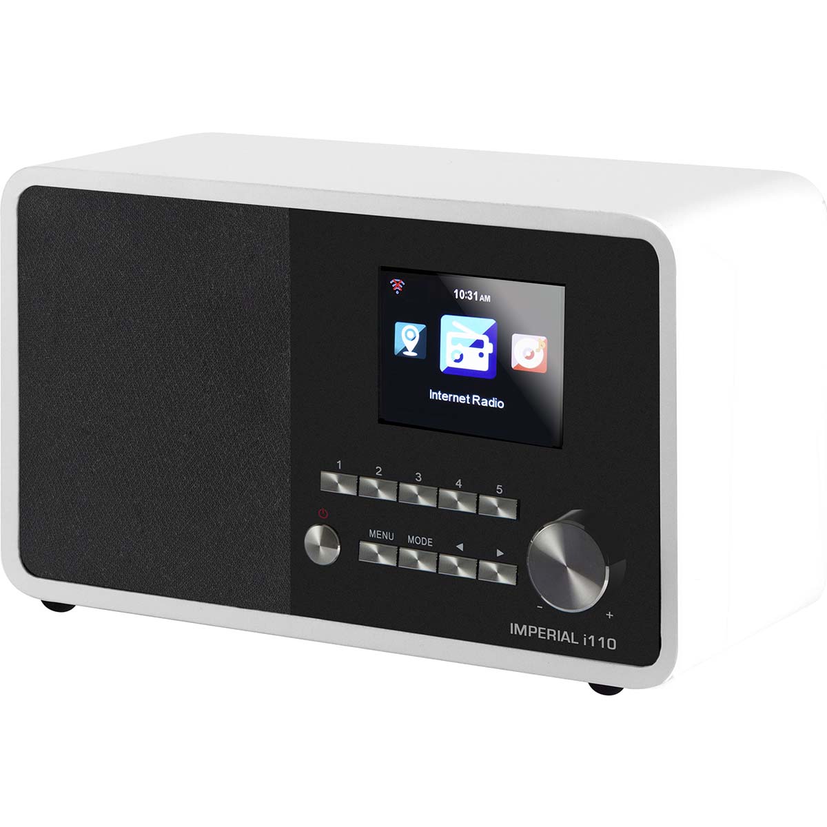 i110 Wi-Fi internetradio met mediaspeler wit - Afbeelding 2