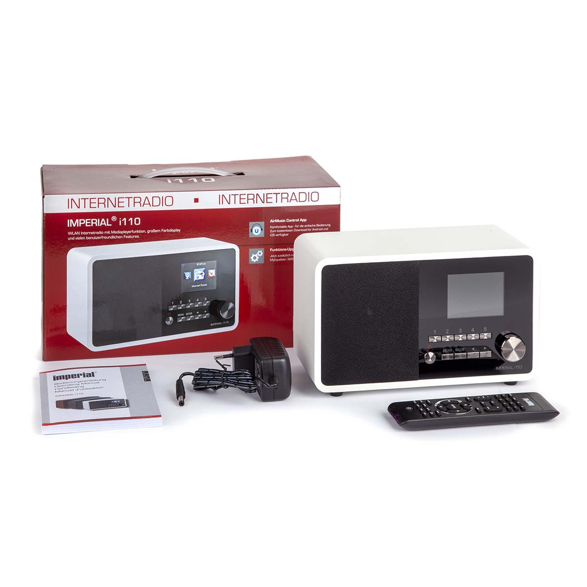 i110 Wi-Fi internetradio met mediaspeler wit - Afbeelding 5