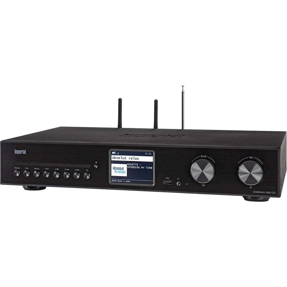 DABMAN i560 CD Alles-in-één HiFi-systeem met versterker en CD-speler DAB+ / FM / Internet / Bluetooth Zwart - Afbeelding 3