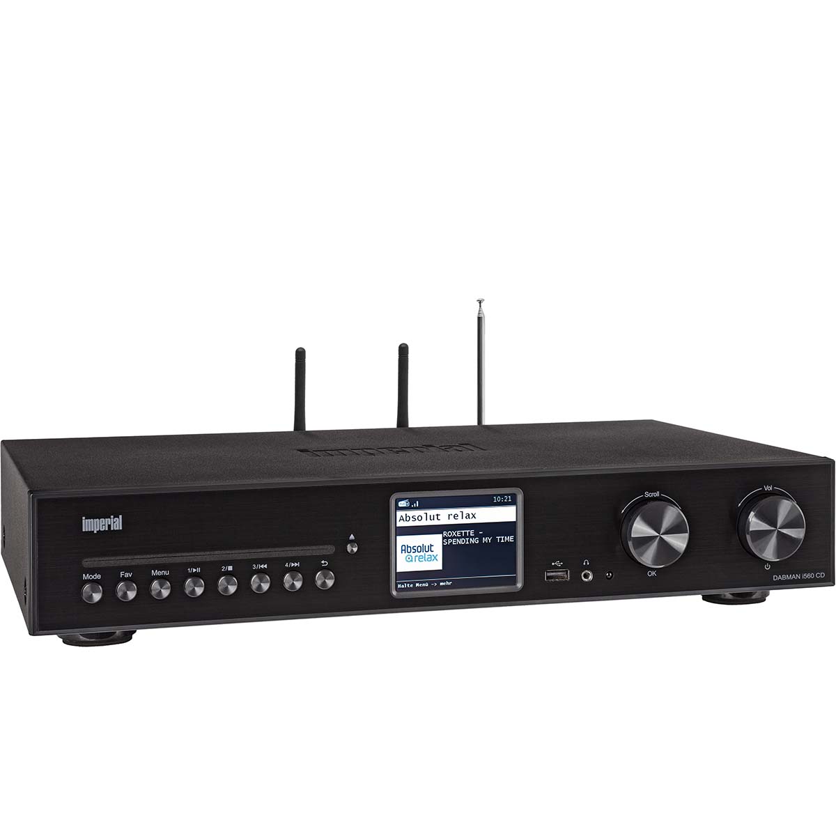 DABMAN i560 CD Alles-in-één HiFi-systeem met versterker en CD-speler DAB+ / FM / Internet / Bluetooth Zwart - Afbeelding 7
