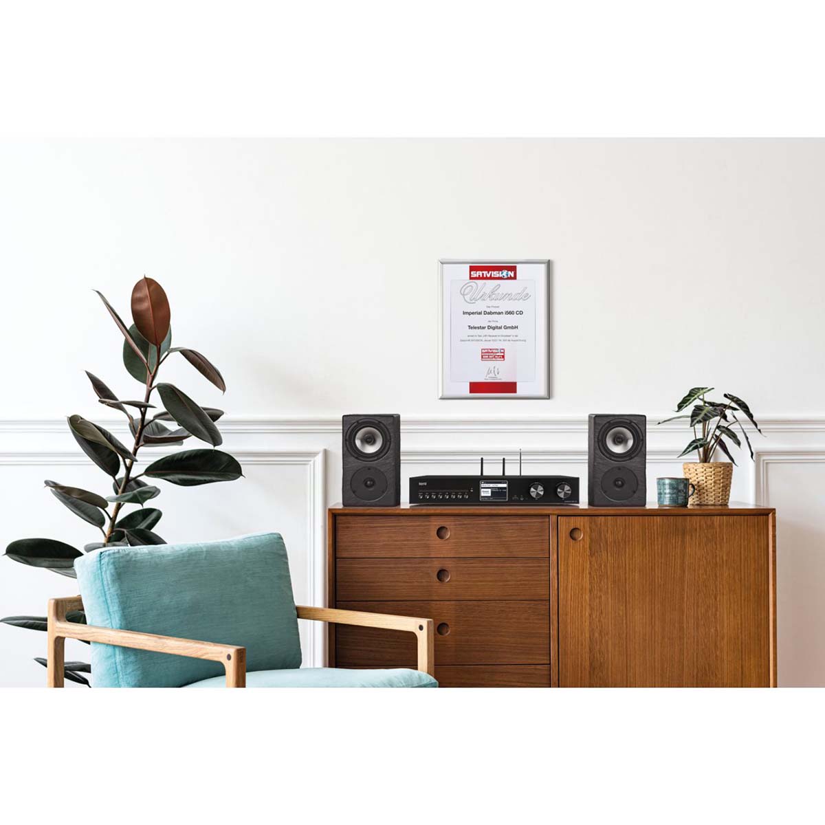 DABMAN i560 CD Alles-in-één HiFi-systeem met versterker en CD-speler DAB+ / FM / Internet / Bluetooth Zwart - Afbeelding 11