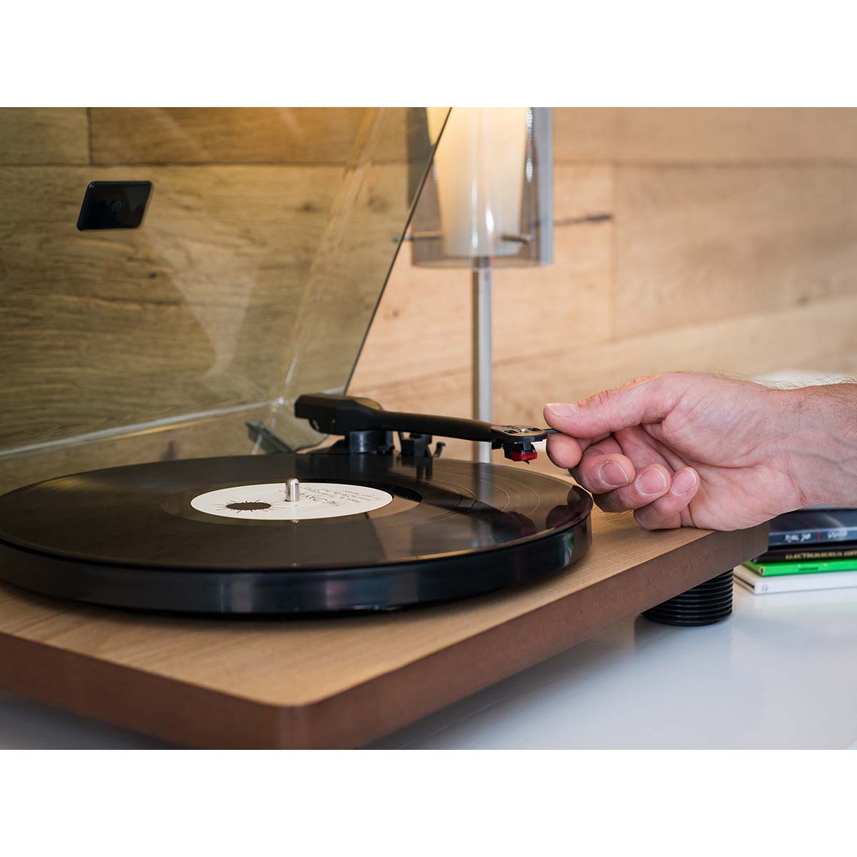 LS-50WD Platenspeler met ingebouwde luidsprekers USB Codering Hout - Afbeelding 8