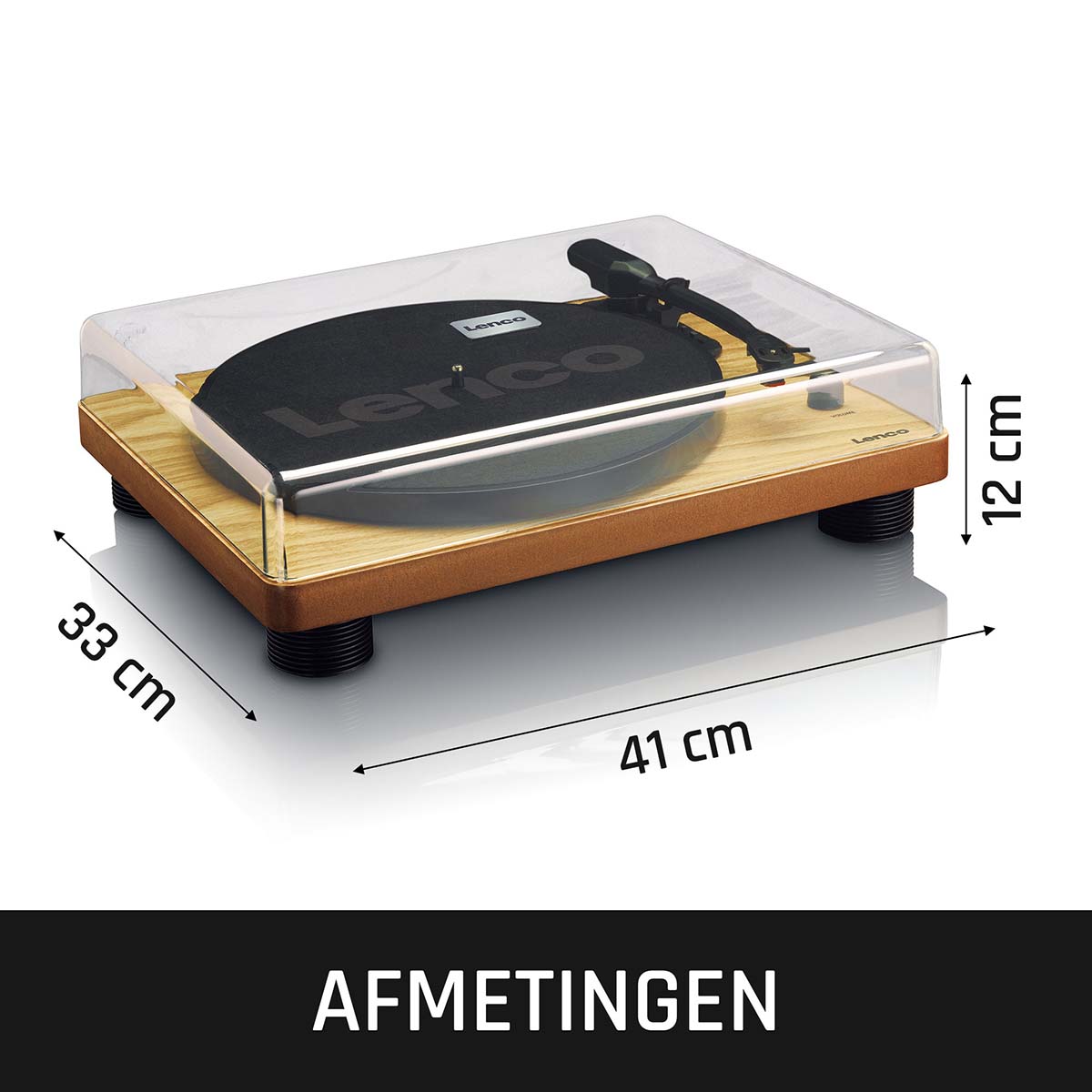 LS-50WD Platenspeler met ingebouwde luidsprekers USB Codering Hout - Afbeelding 10