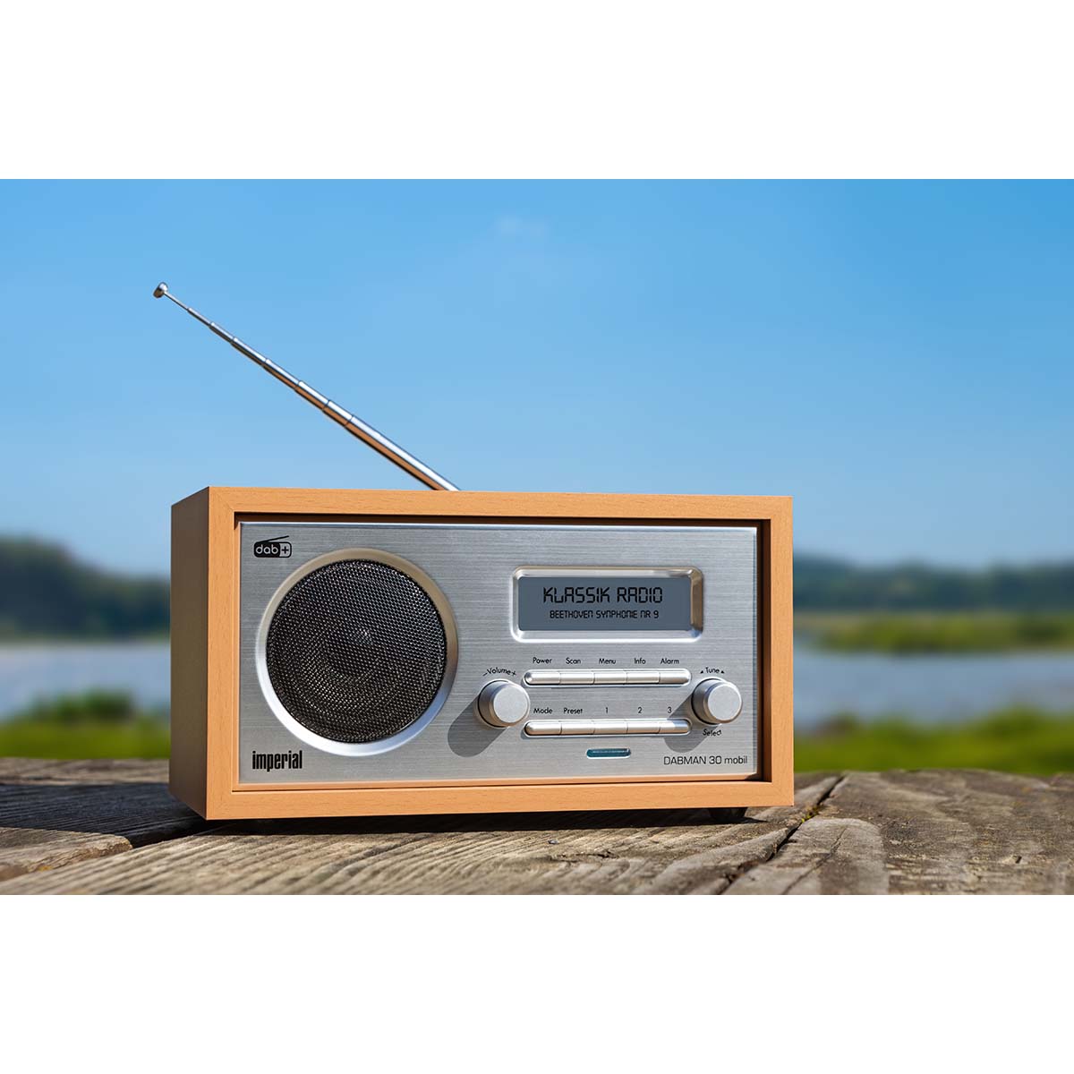 DABMAN 30 Mobiele DAB+ / FM-radio Hout - Afbeelding 6