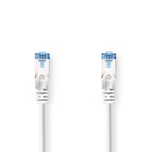 CAT6a netwerkkabel | S/FTP | RJ45 Male | RJ45 Male | 10.0 m | Snagless | Rond | LSZH | Grijs | Label
