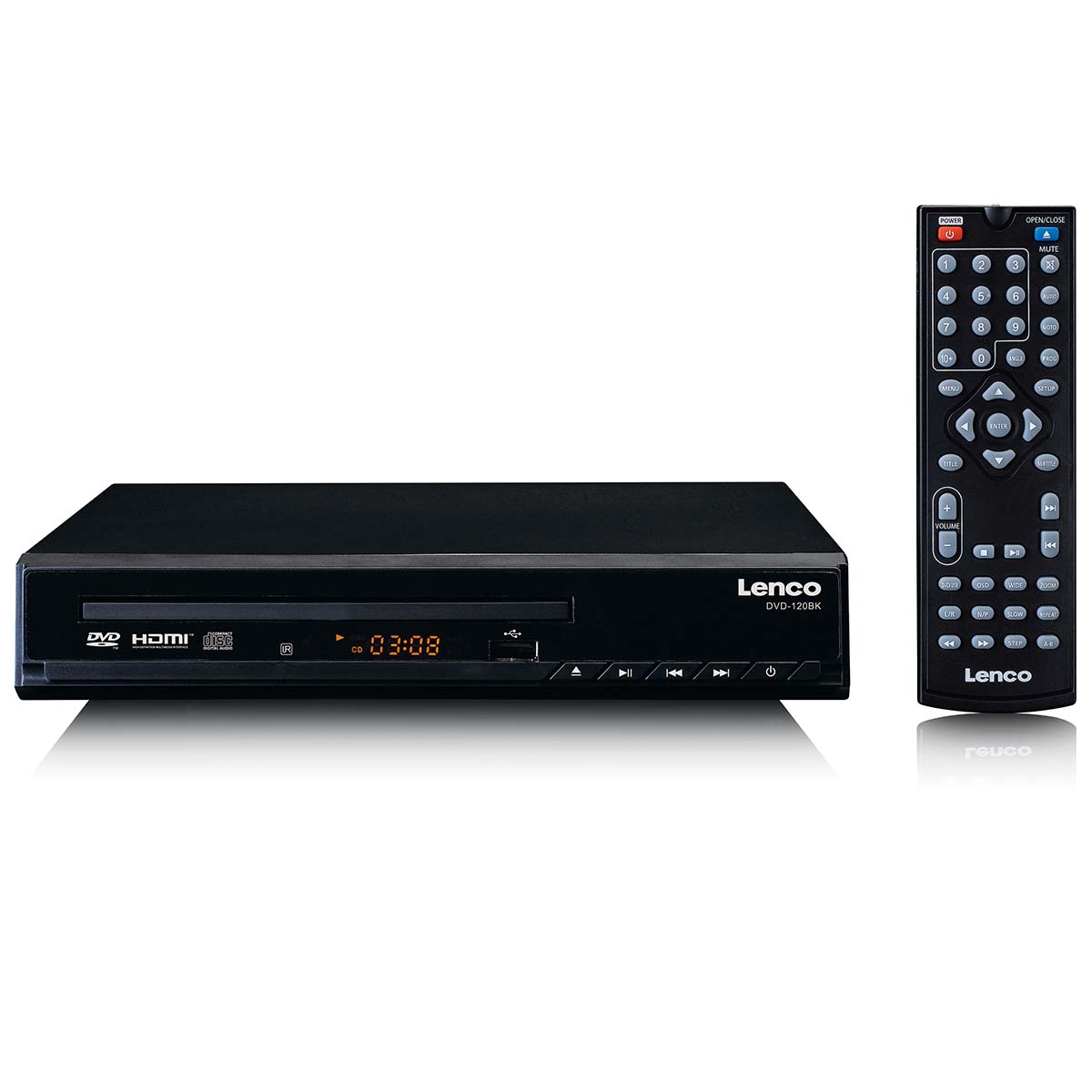 DVD-speler met HDMI en afstandsbediening Zwart - Afbeelding 3