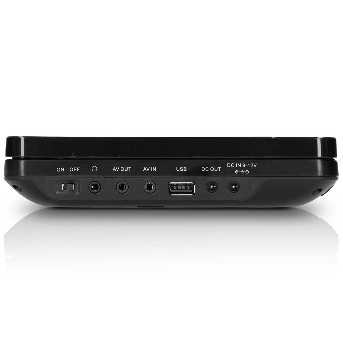 2x 9" draagbare DVD-speler met USB SD ingebouwde batterij hoofdtelefoon en beugel Zwart - Afbeelding 9