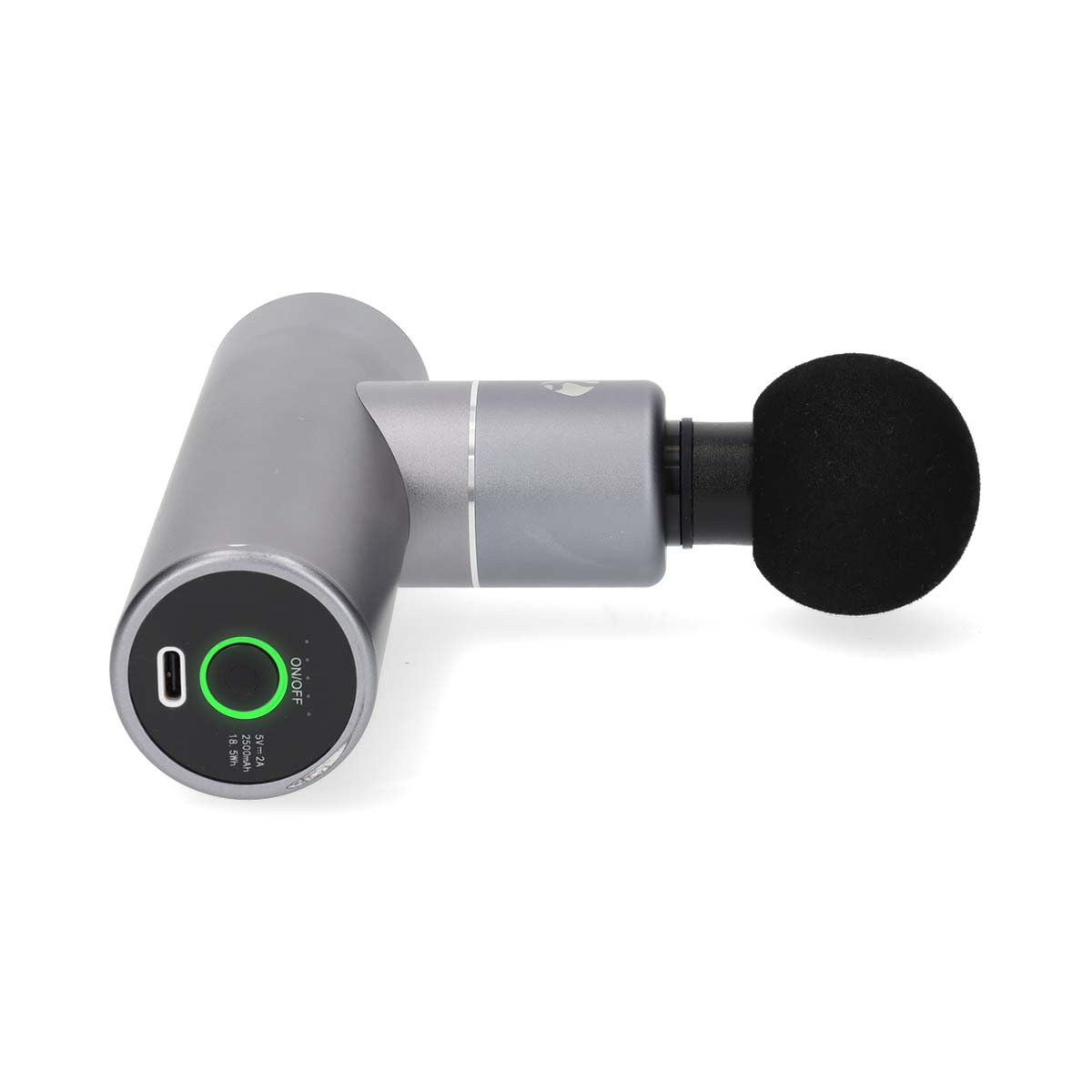 SmartLife Sportmassagepistool | Accu gevoed | Ingebouwde Lithium-Ion | Oplaadbaar | 5 Massage Modes | Bolvormige kop / Conische kop / Platte kop / Tasje / U-vormige kop | Donkergrijs - Afbeelding 12