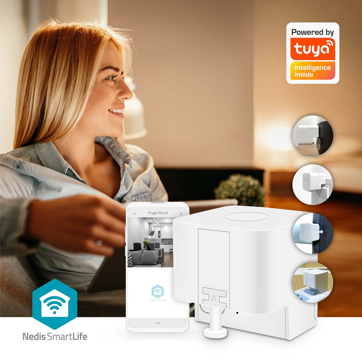 SmartLife-vingerrobot | CR2 | 1000 mAh | Bluetooth® | Drie soorten vingers - Afbeelding 2