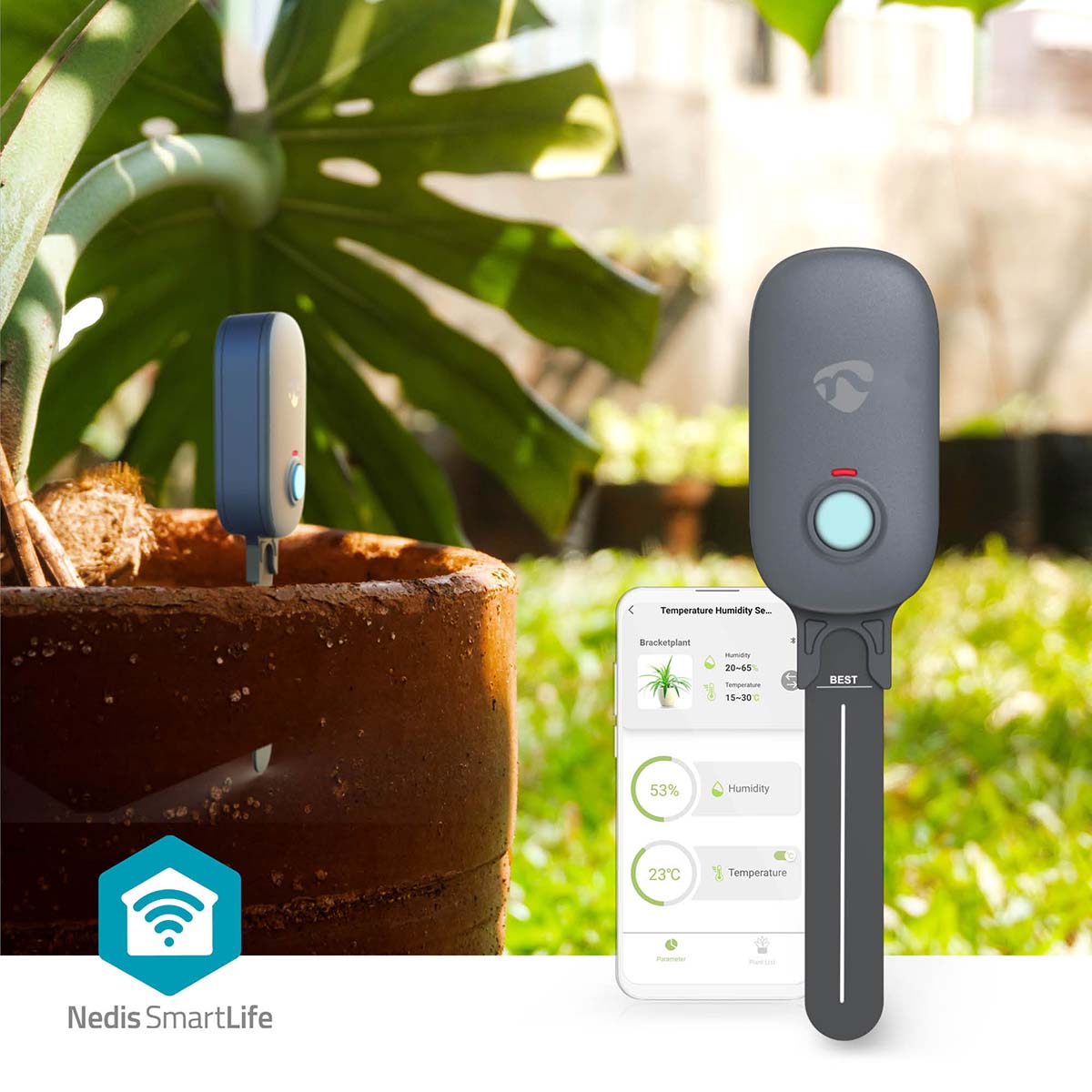 SmartLife Bodemvochtmeter | Bluetooth® | Batterij Gevoed | IP55 | 0 - 100 % | Android™ / IOS - Afbeelding 2