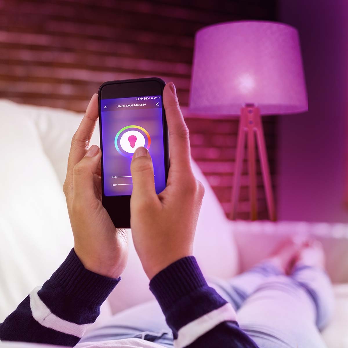 SMARTBULB10 Smart LED kleurenlamp met Wi-Fi E27 9W - Afbeelding 6