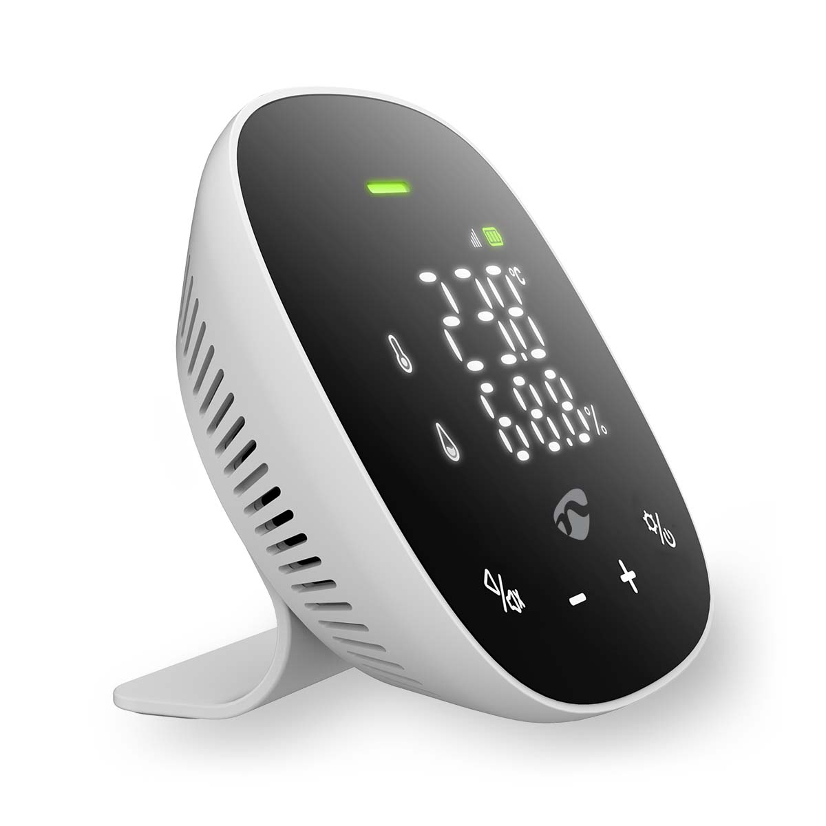 SmartLife Luchtkwaliteitsmonitor | Wi-Fi | Inclusief display | Koolstofdioxide (CO2) / Temperatuur / Vochtigheid | Android™ / IOS | Wit / Zwart - Afbeelding 6