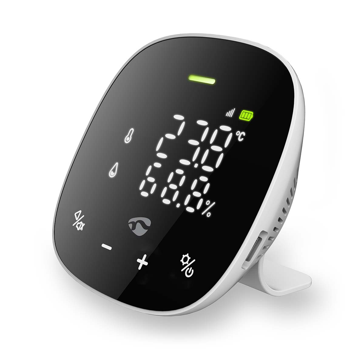 SmartLife Luchtkwaliteitsmonitor | Wi-Fi | Inclusief display | Koolstofdioxide (CO2) / Temperatuur / Vochtigheid | Android™ / IOS | Wit / Zwart - Afbeelding 7